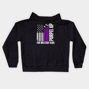 Purple Up For Military Kids Kids Hoodie